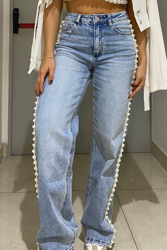 Jeans perlas - W3799