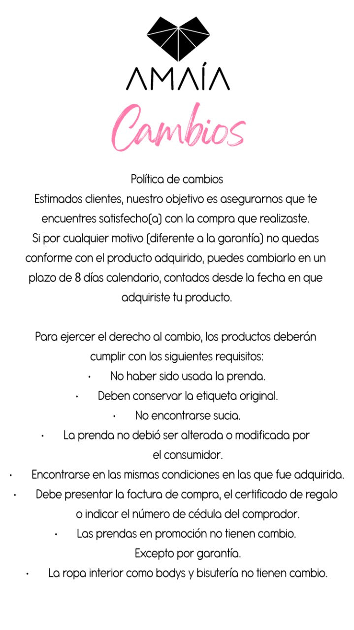Cambios y condiciones