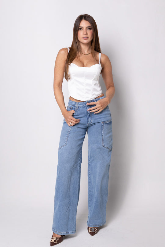 Croptop satin - 2033