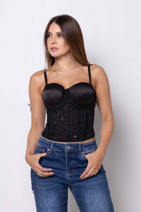 Croptop perlas - 2036