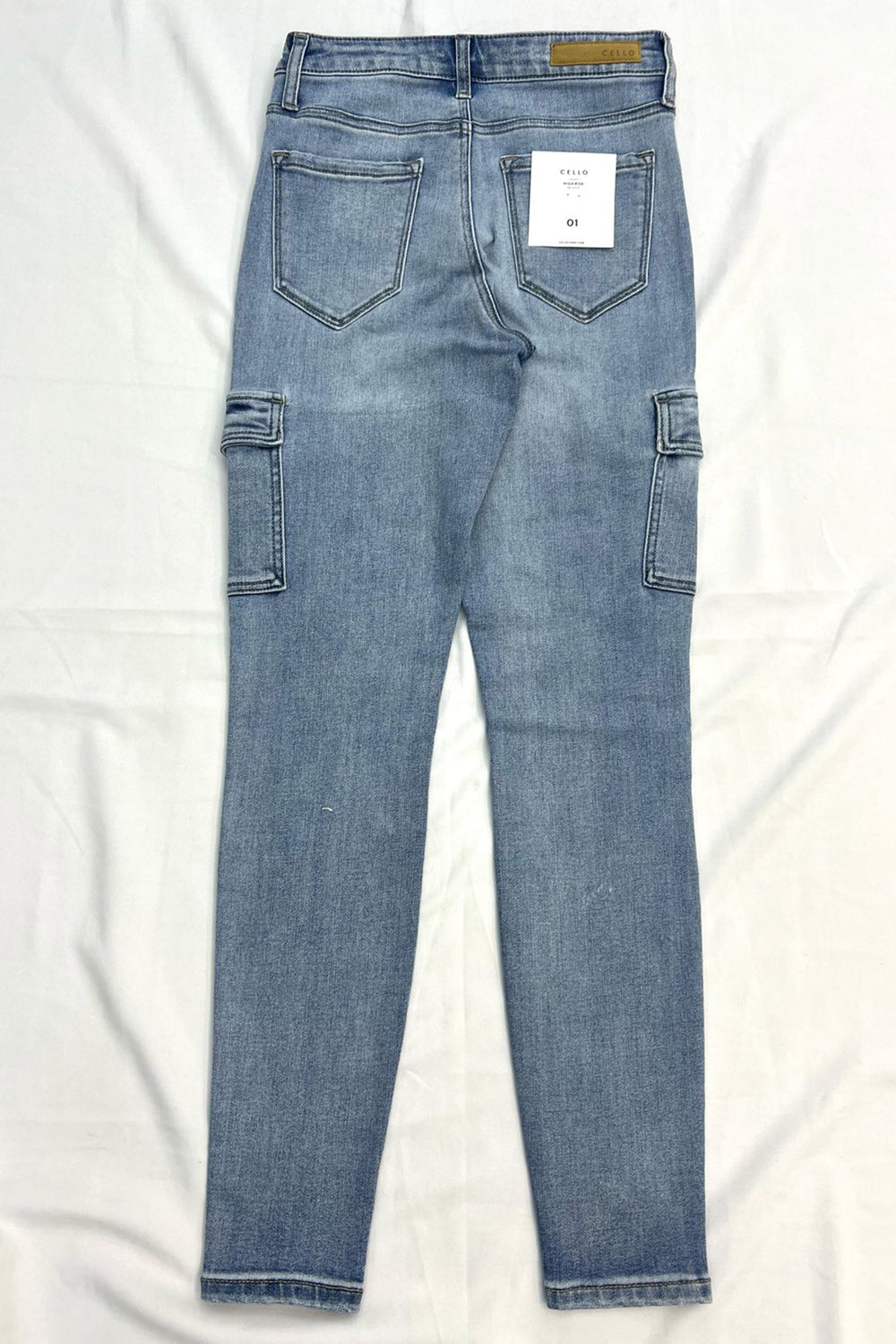 Jeans cargo skiny - AM19036LT