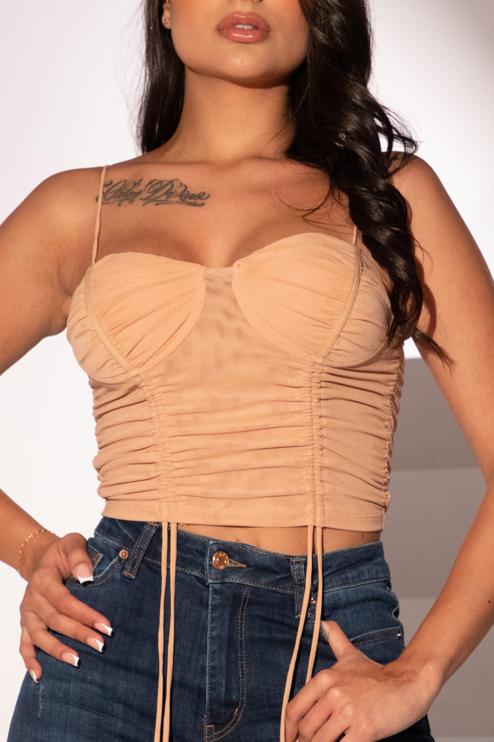 Blusa transparencia Ovianca