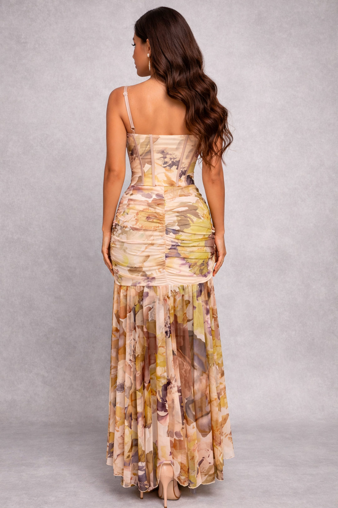 Vestido largo corset - AD1684