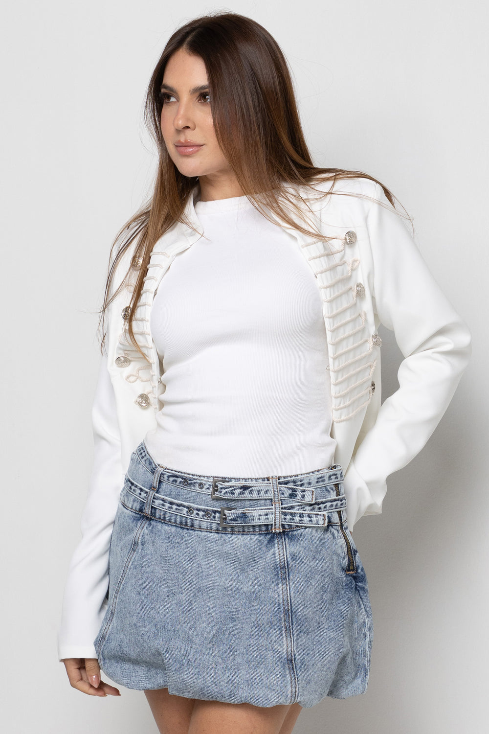 Falda corta correas- AM59599M