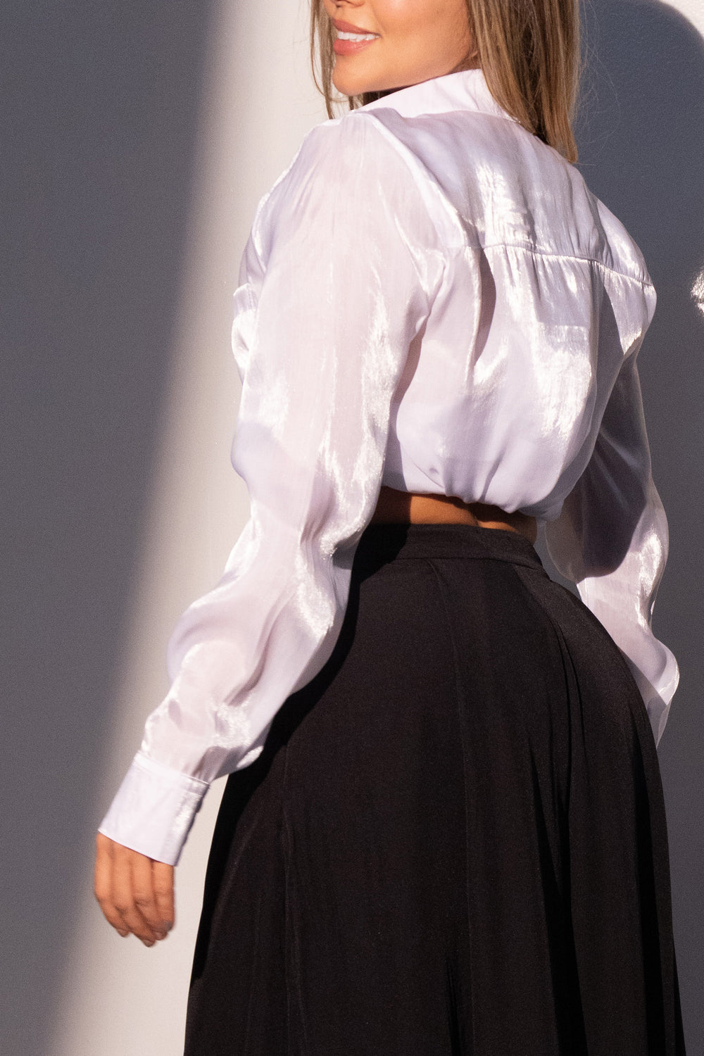 Camisera satin - BLACK2408