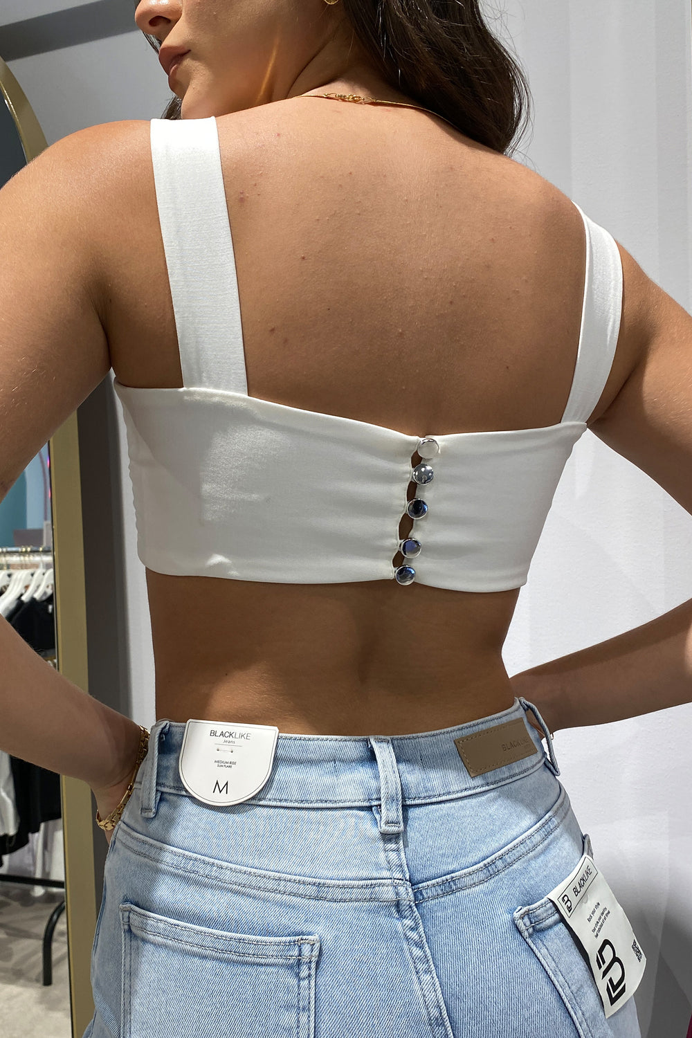 Croptop moon - BLACK2505-C