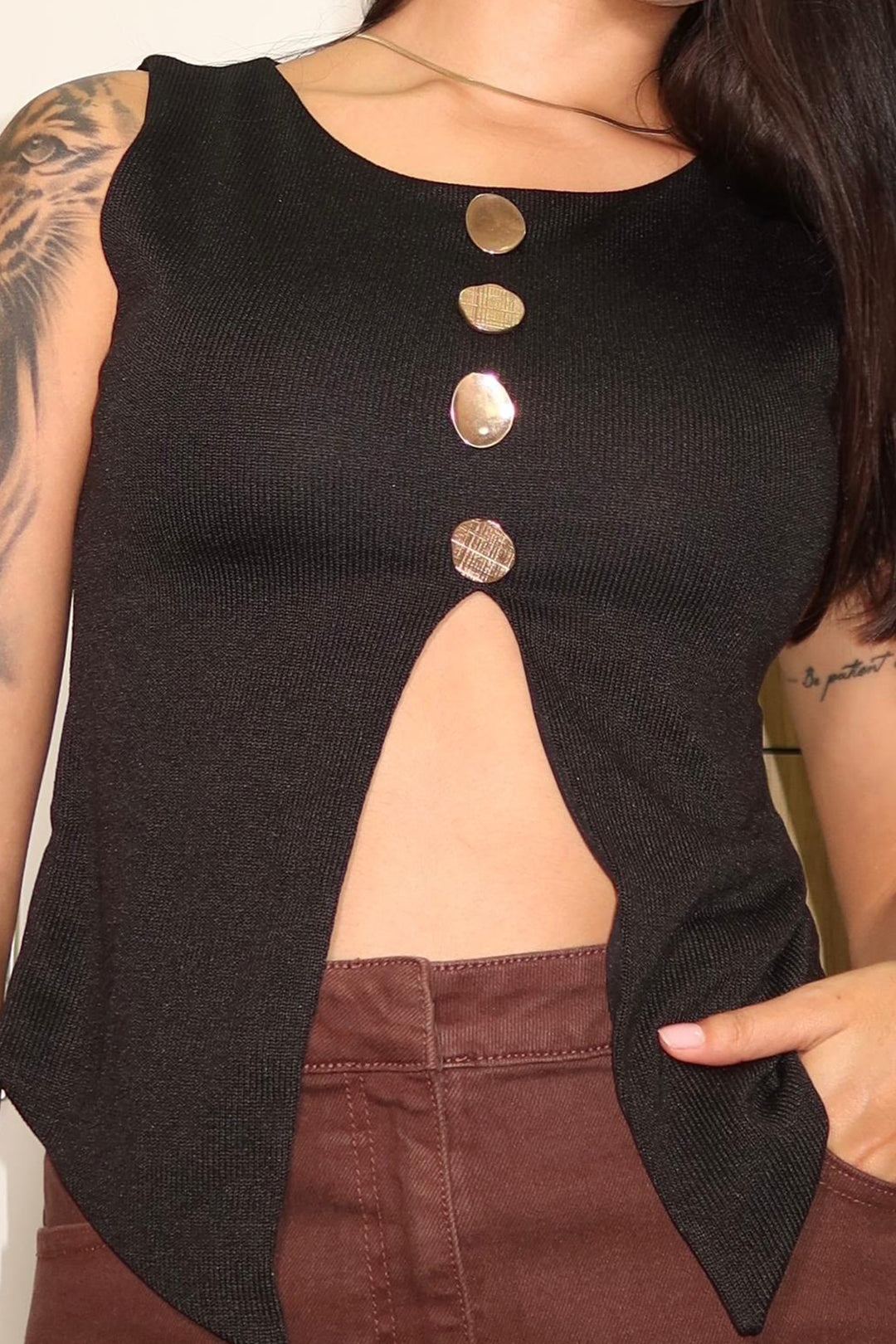 Blusa tejida - BLACK2541