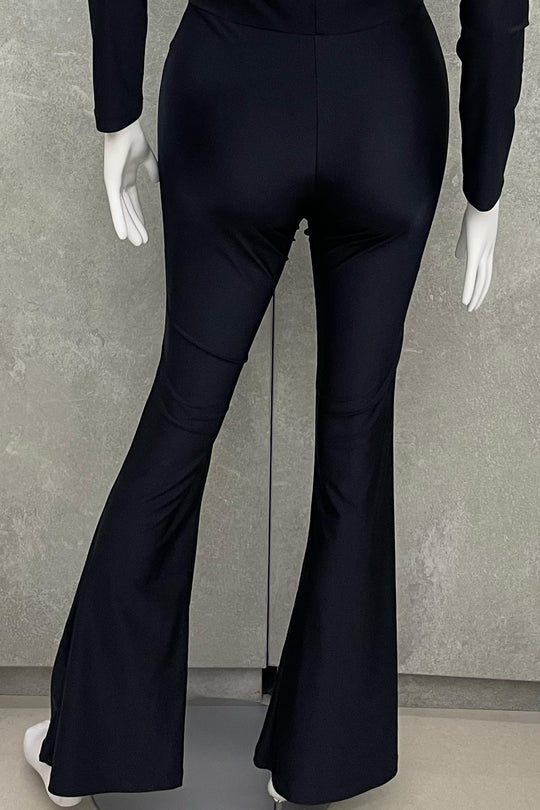 Enterizo escote profundo herrraje - BLACK2606