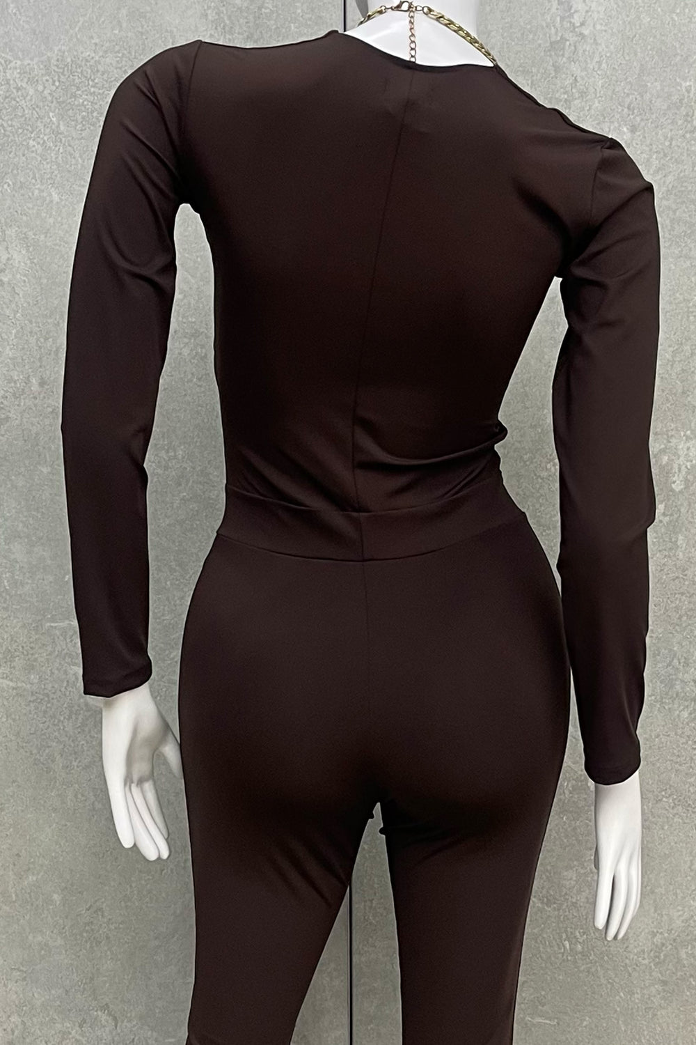 Enterizo escote profundo herrraje - BLACK2606