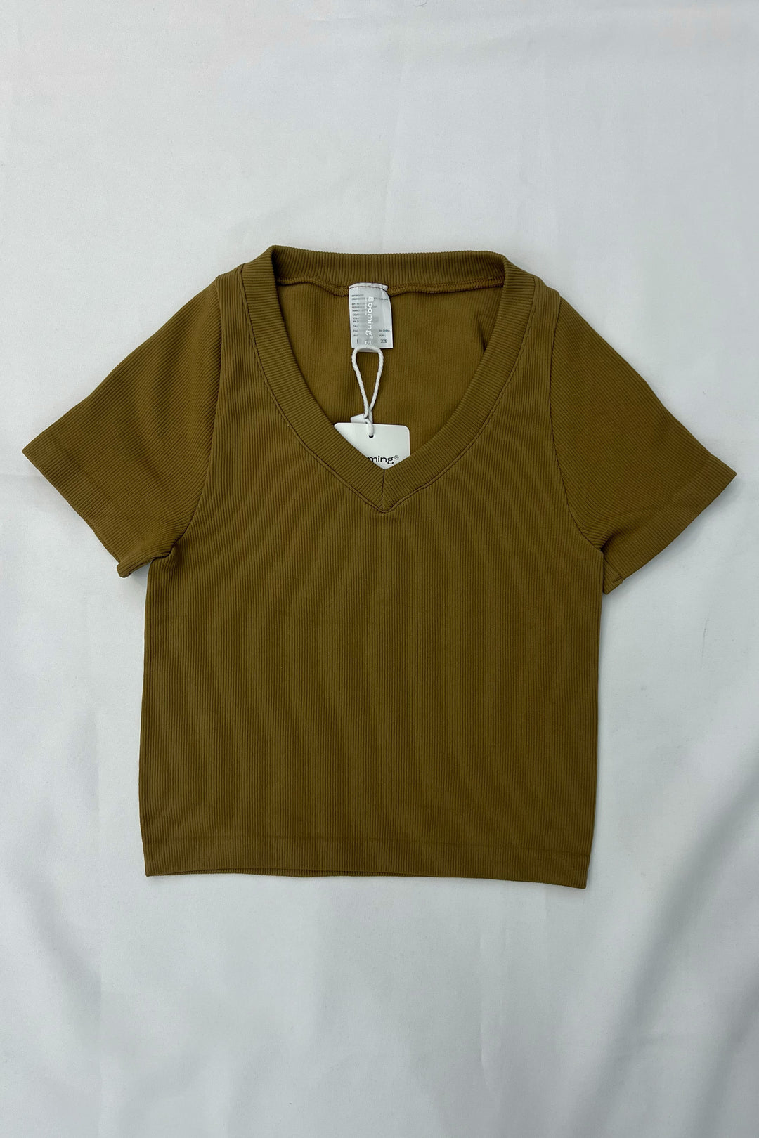 Camiseta rib V - BM24029