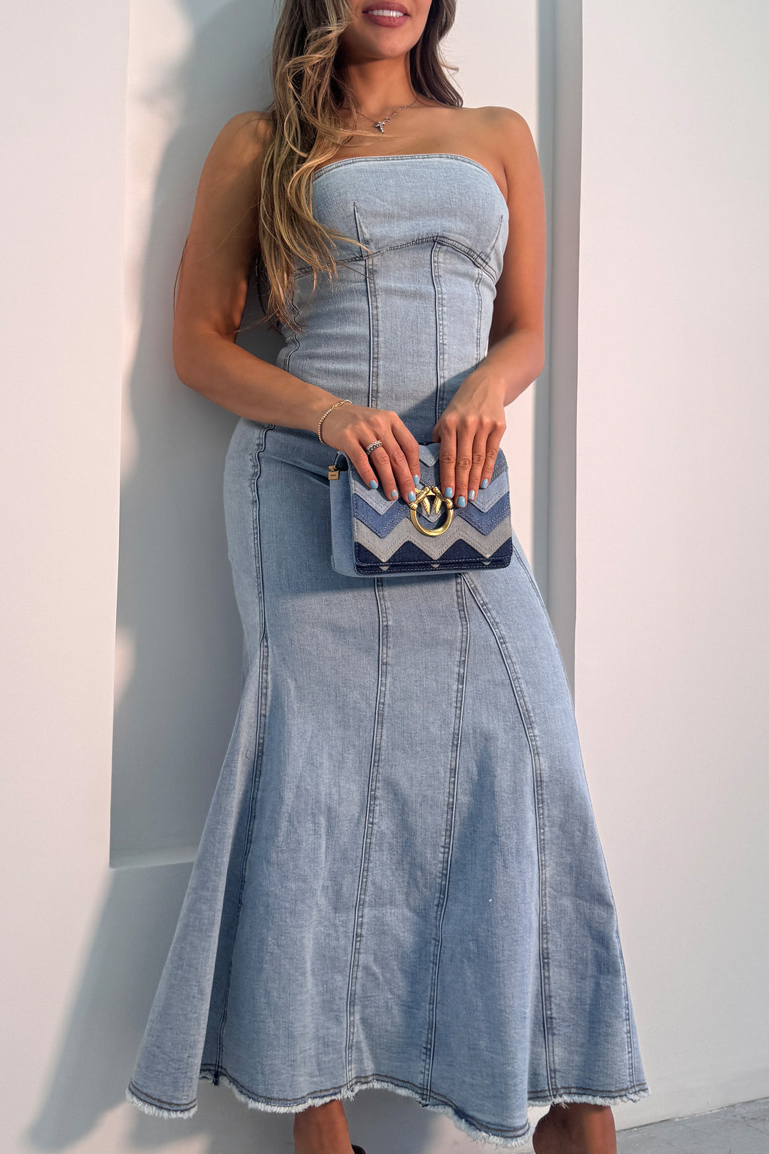 Vestido denim - D40664LT