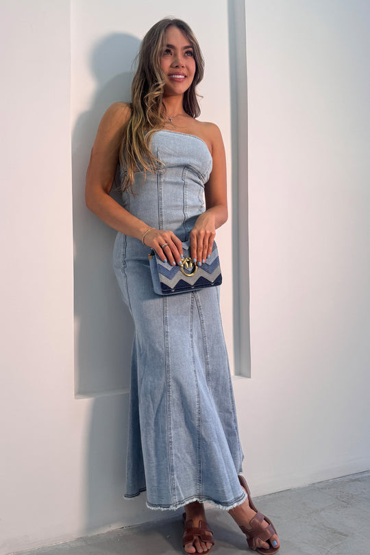 Vestido denim - D40664LT