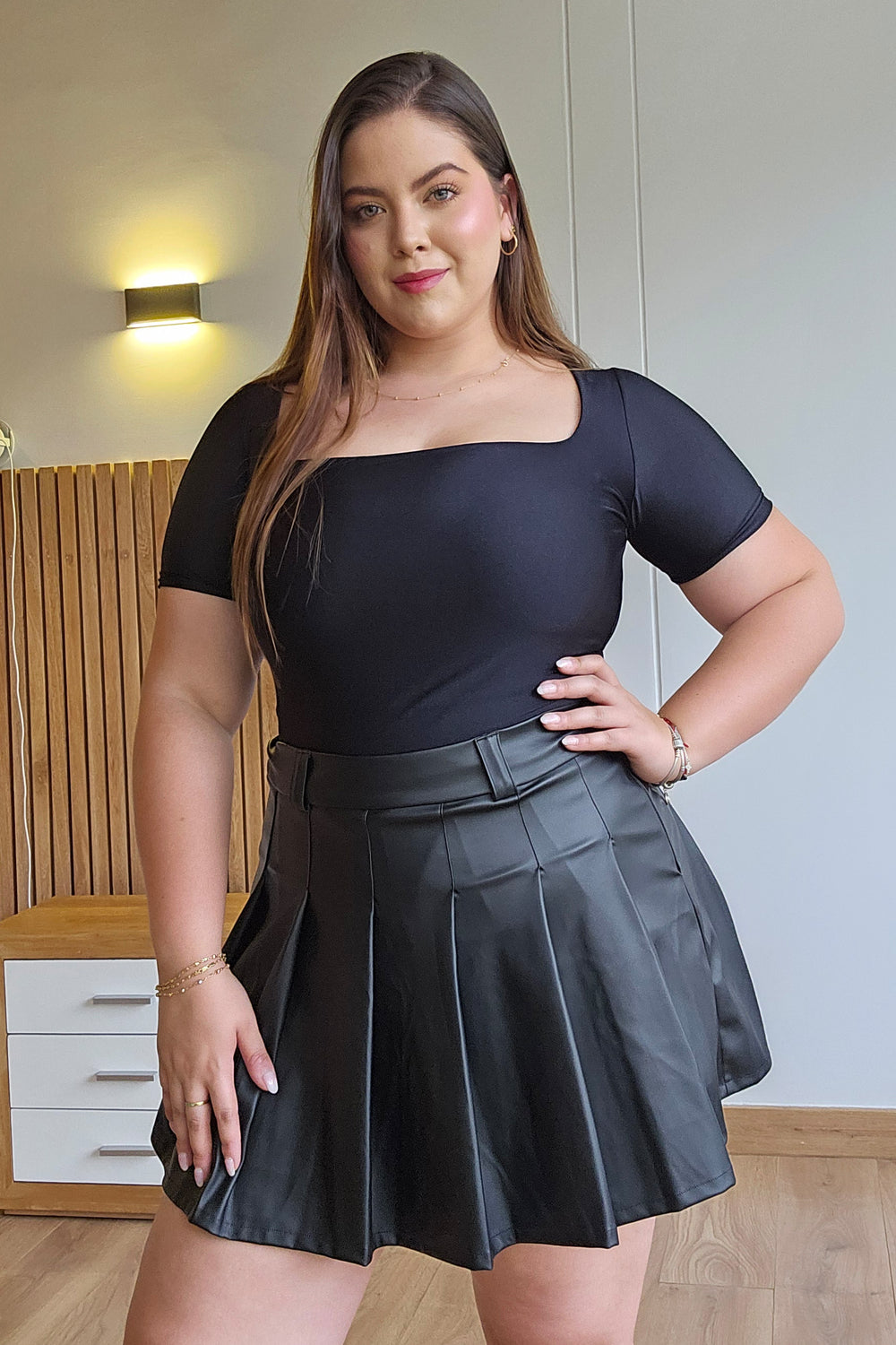 Falda tablas cuer - F1757