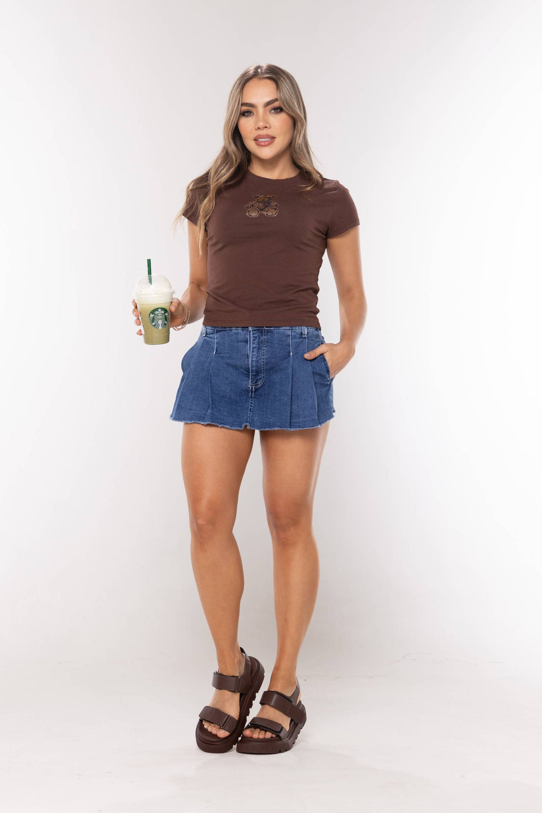 Falda corta style melody - 6928PN