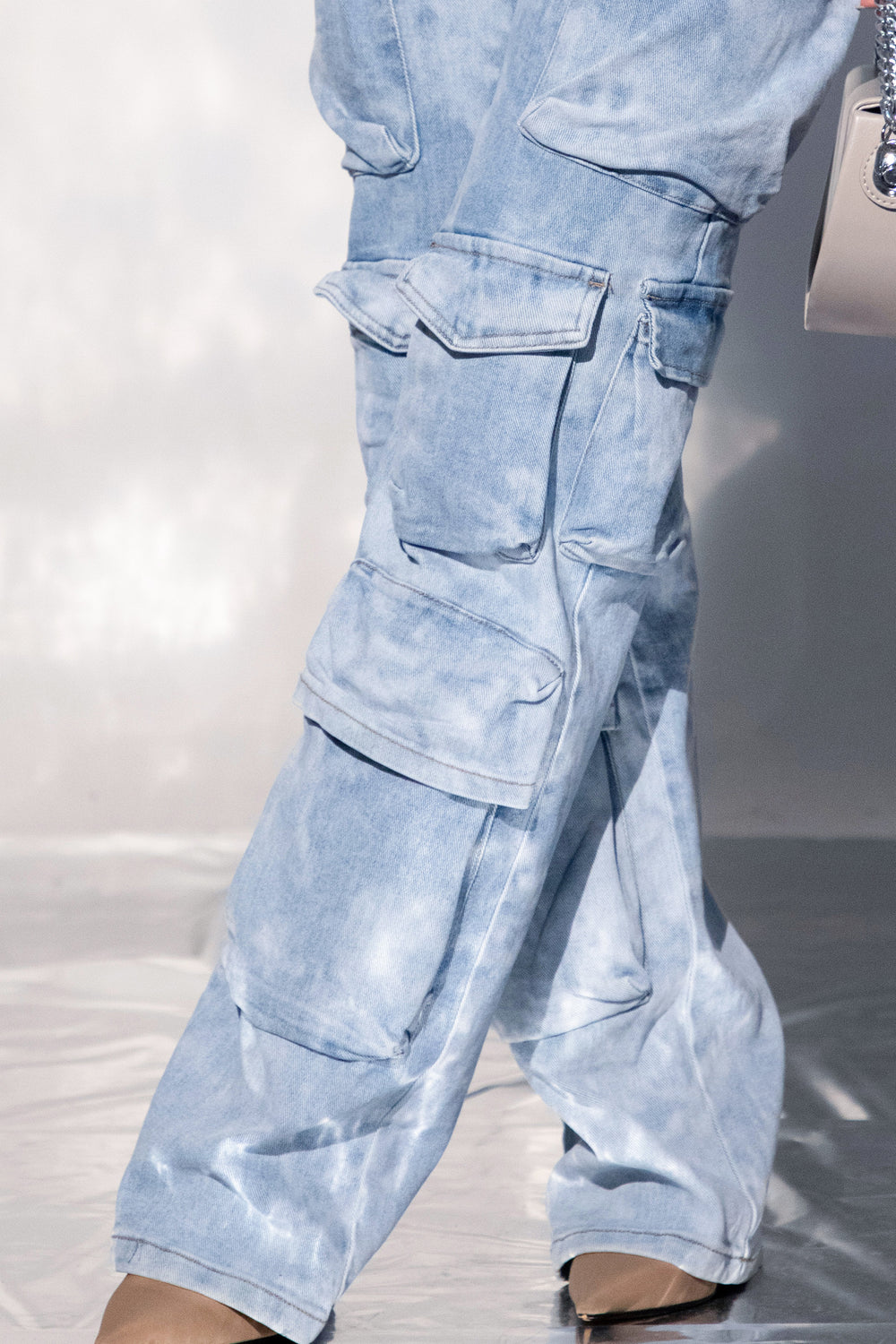 Jeans cargo bolsillos - H668-2