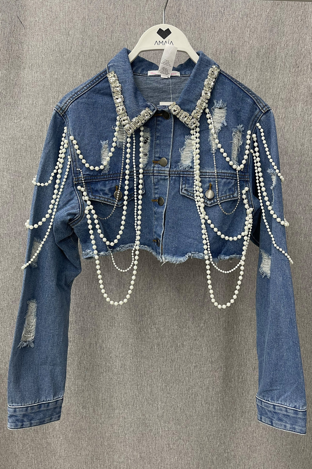 Chaqueta perlas - HDJ33050AME