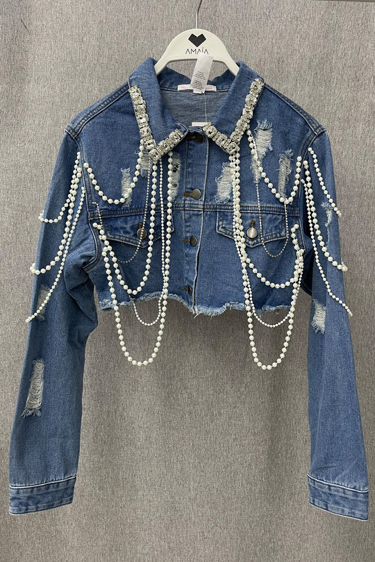 Chaqueta perlas - HDJ33050AME