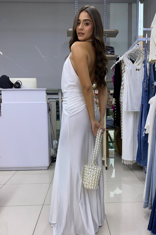 Vestido largo flor - LD12067