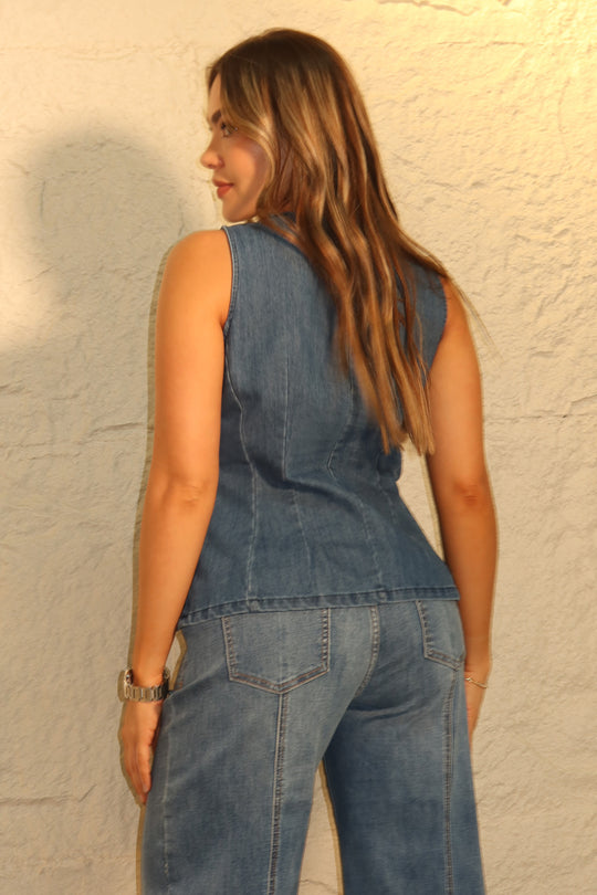 Blusa denim q - MLS-525