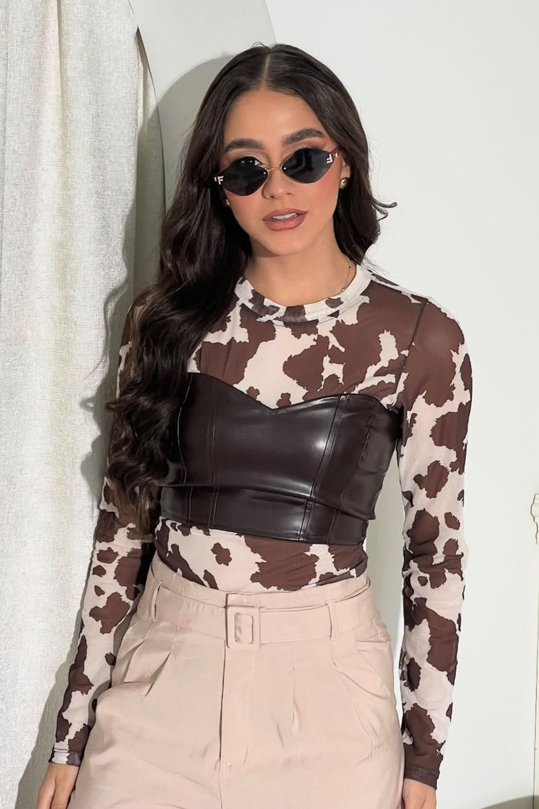 CROP TOP CUERO - NG7227