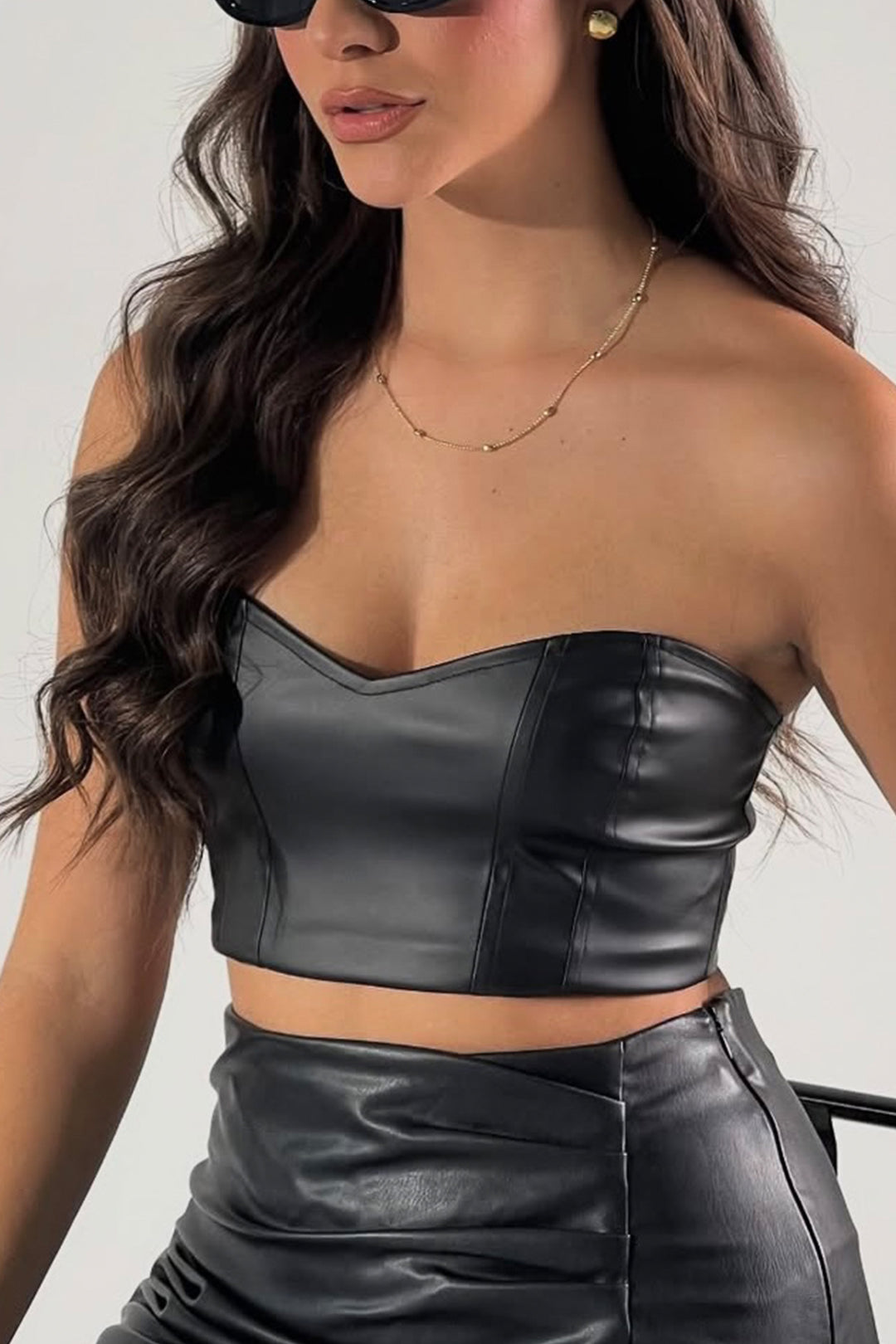 CROP TOP CUERO - NG7227