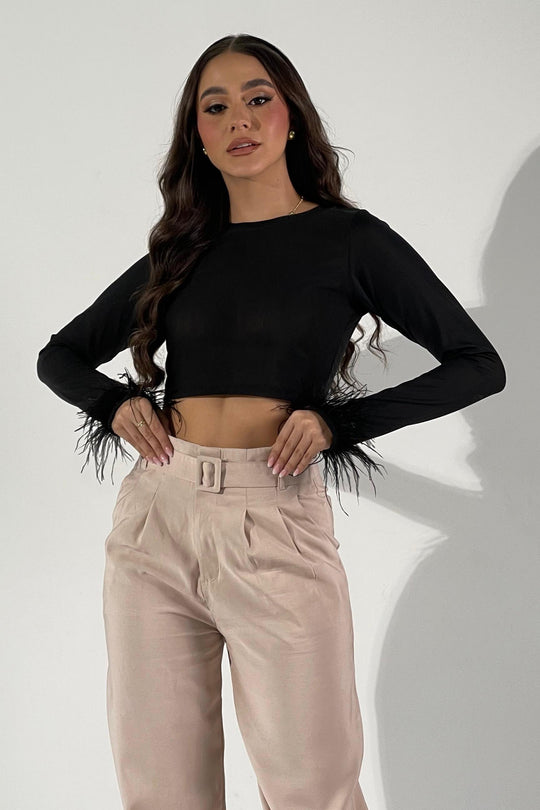 Croptop plumas - NG7689