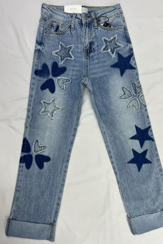 Jeans corazones saige - P8110L