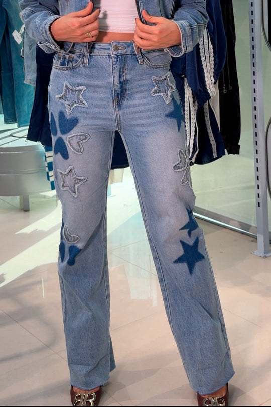 Jeans corazones saige - P8110L