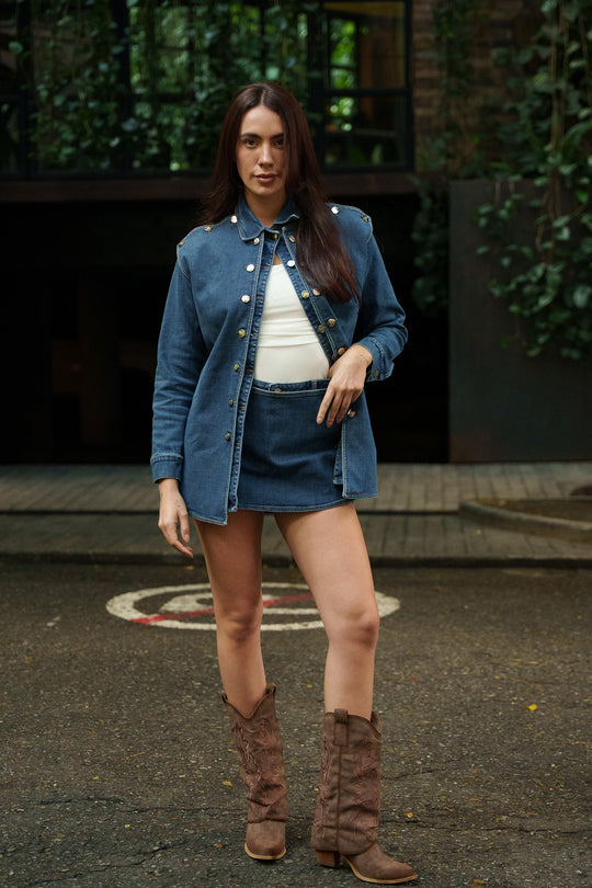 Set short denim - PZM1000