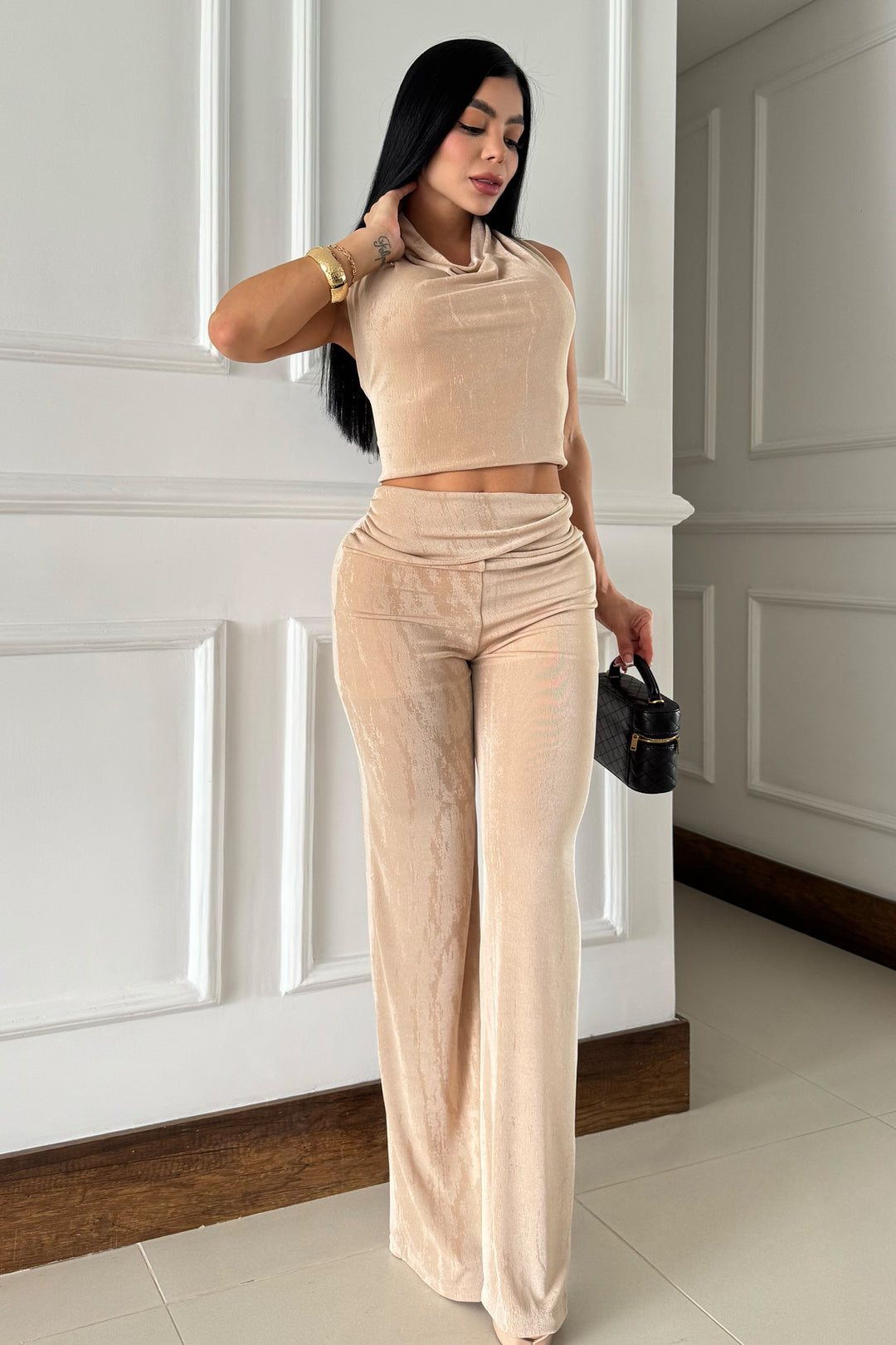 Set pants drapeado - PZM2671