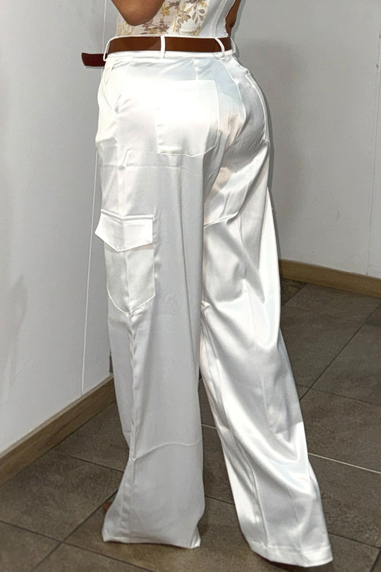 Pants recto satin