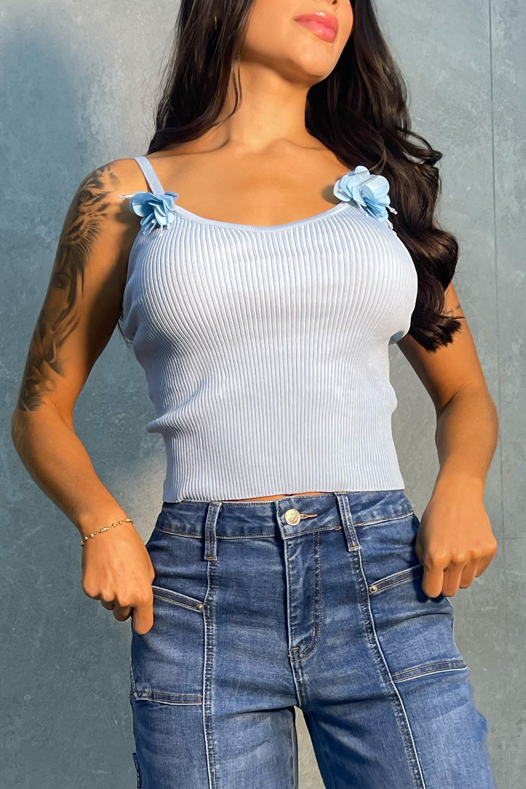 Blusa flores quarta -  Q25002