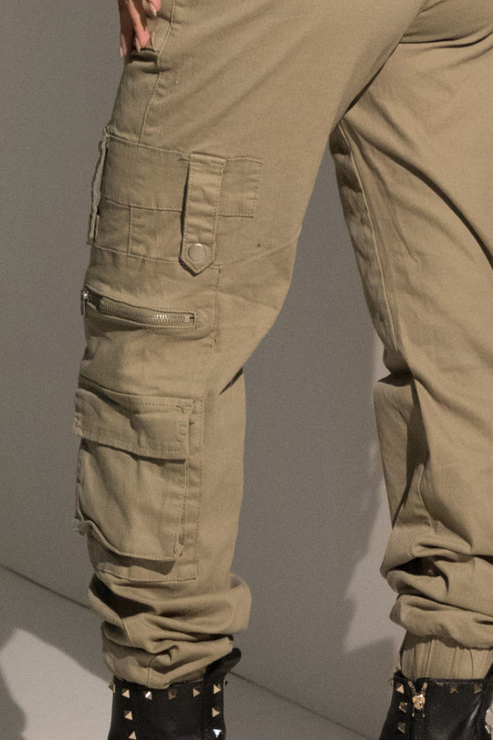 Pantalon cargo verde