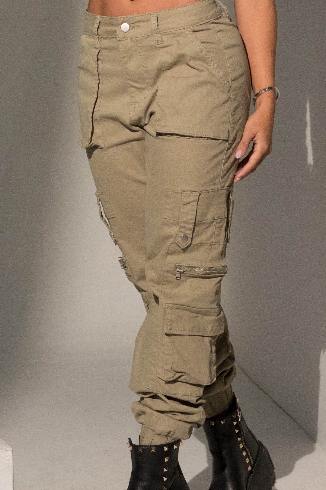 Pantalon cargo verde
