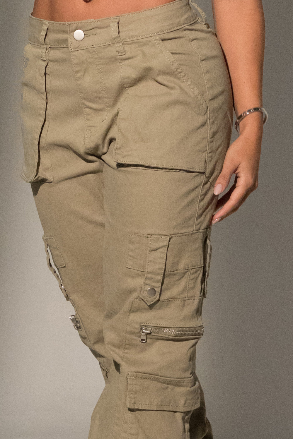 Pantalon cargo verde