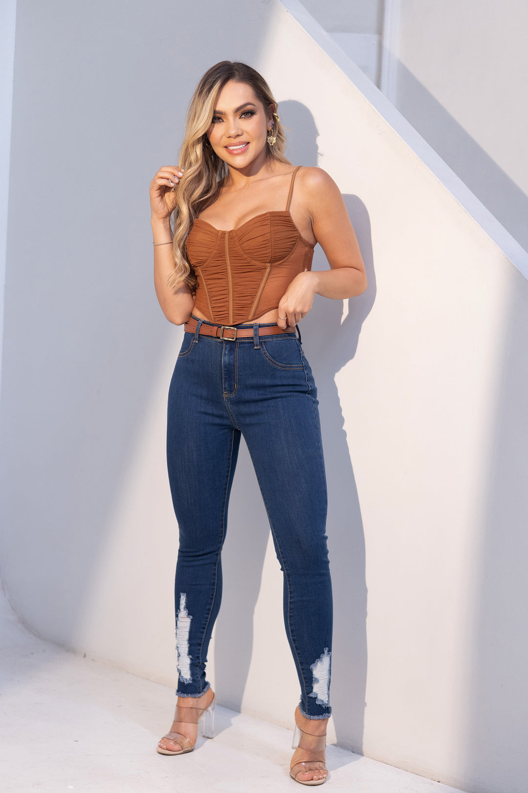 Croptop cintas abd - T9321