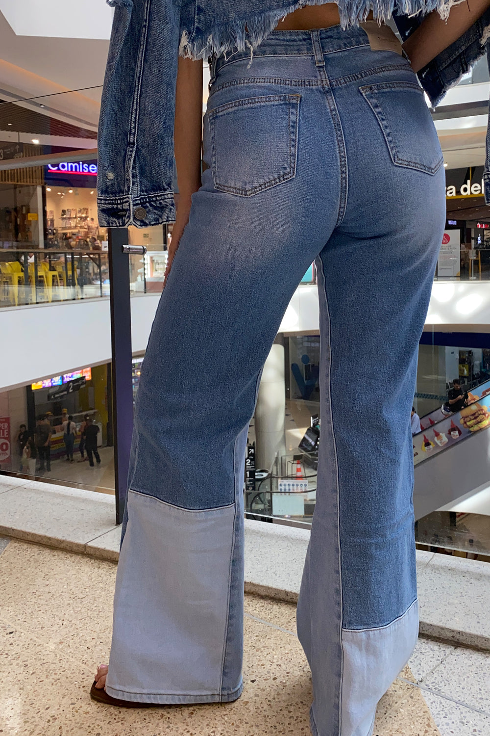 Jean bicolor - W3623