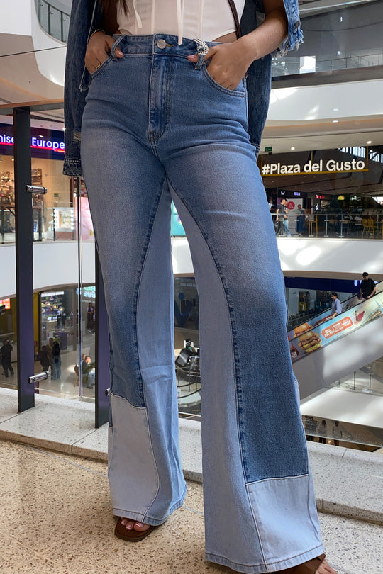 Jean bicolor - W3623