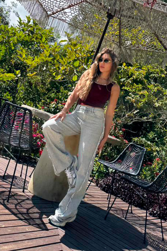 Jeans gris - W3766