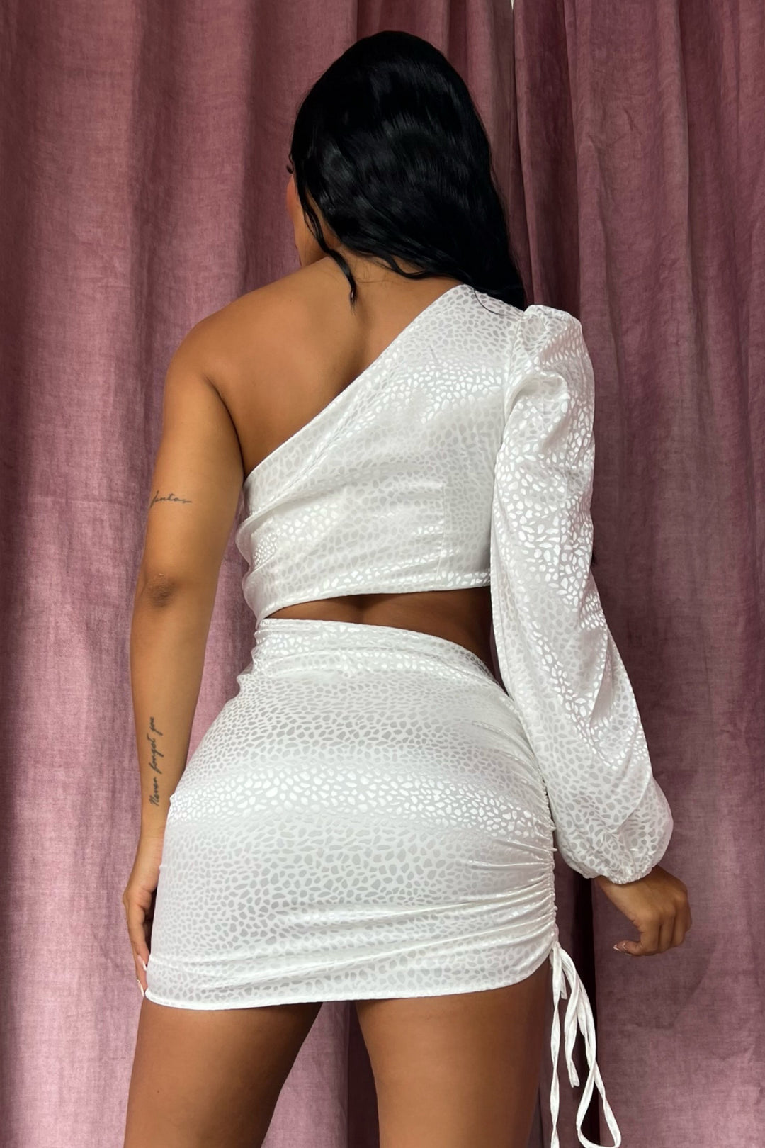 Vestido corto Ovi print