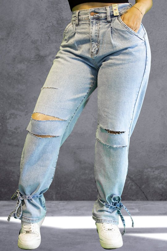 Jean vibrant amarre