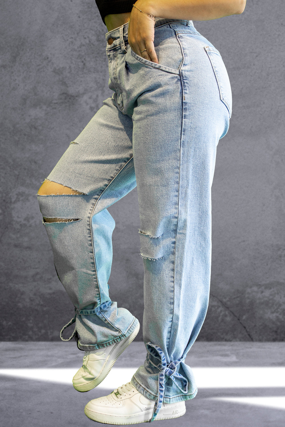 Jean vibrant amarre