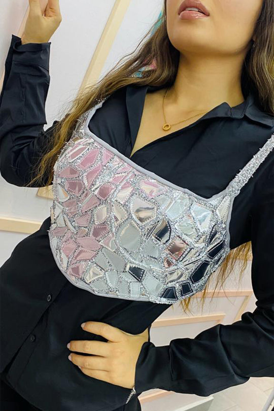 Croptop Hot Silver