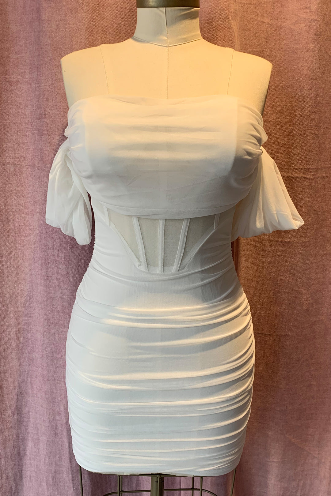 Vestido corto Kayko White