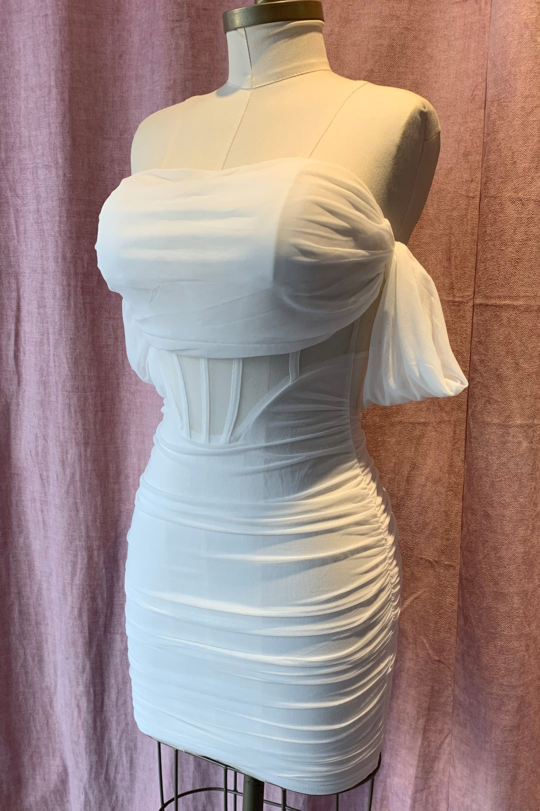 Vestido corto Kayko White