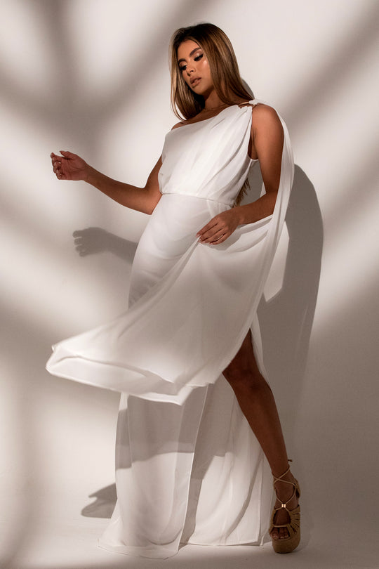 Vestido largo shoulders Luxx