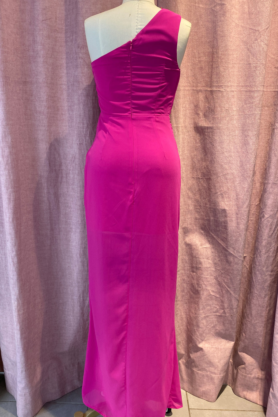 Vestido largo fuchsia Luxx