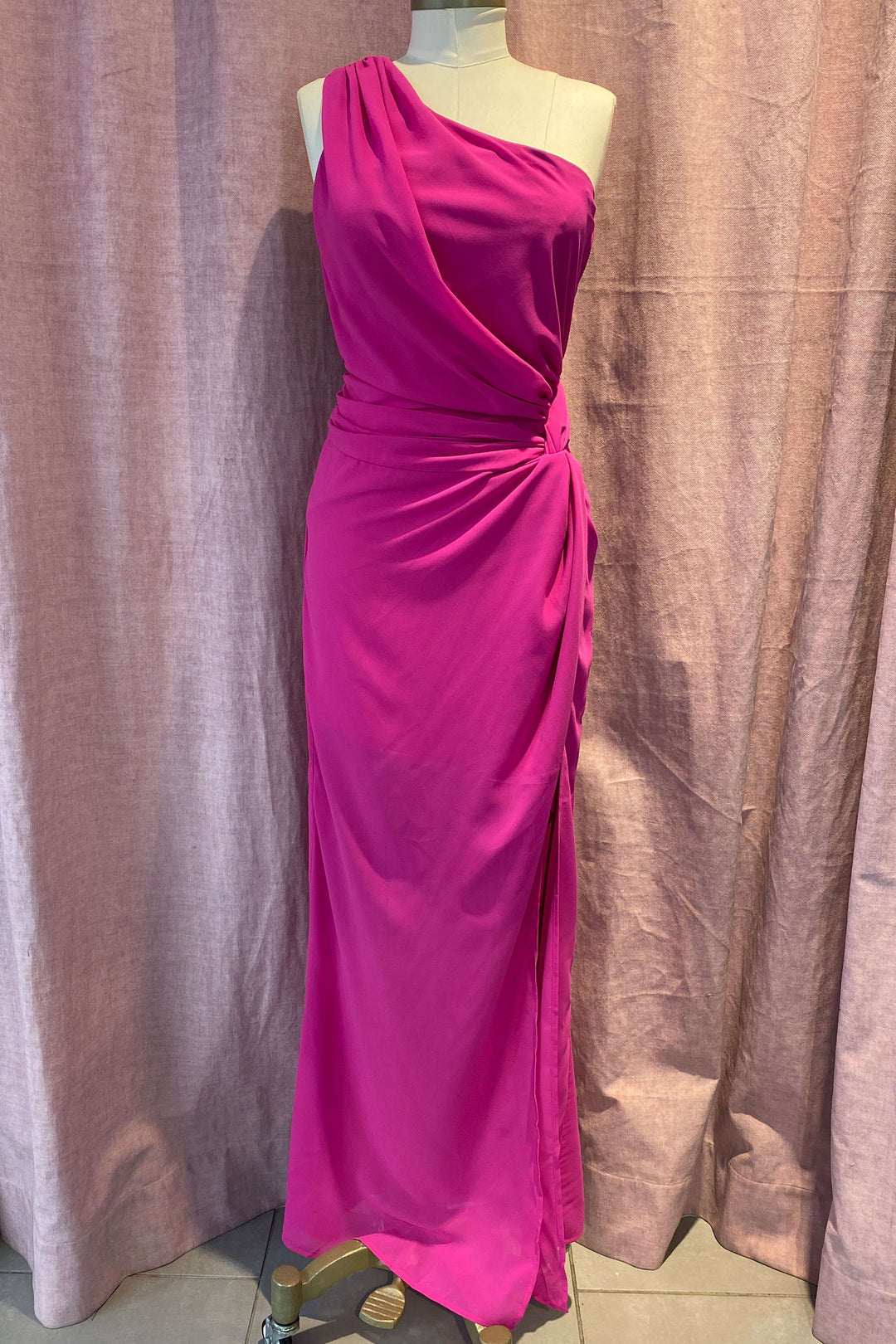Vestido largo fuchsia Luxx