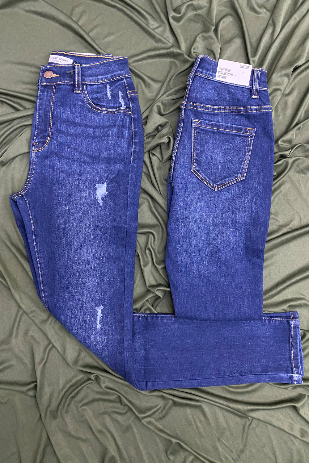 Jean Tube Distresed