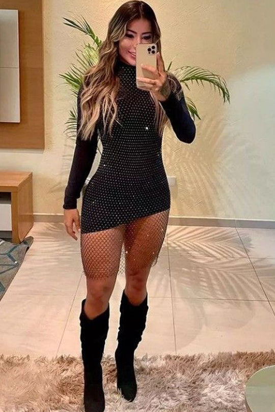 Vestido tejido tipo red